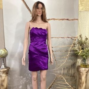 Jessica McClintock Satin Bodycon Dress